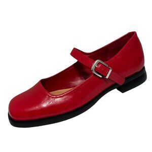Steve Madden Delancy Red Mary Jane Loafer Flats , Women’s Size 9.5 New